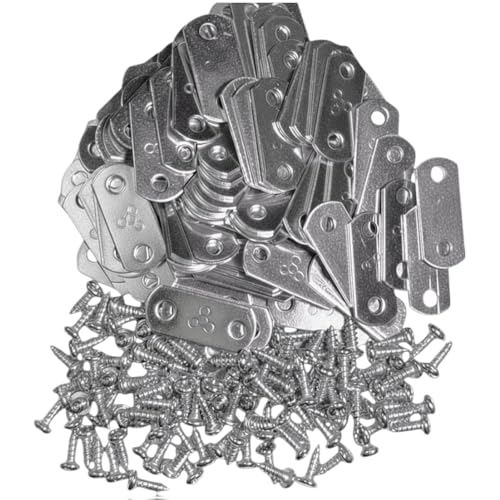 Image of 100 Pack Flat (0 /0 inch) Canvas Offset with 200 pcs 6 X 3 /8 inch Pan-Head Screws Included