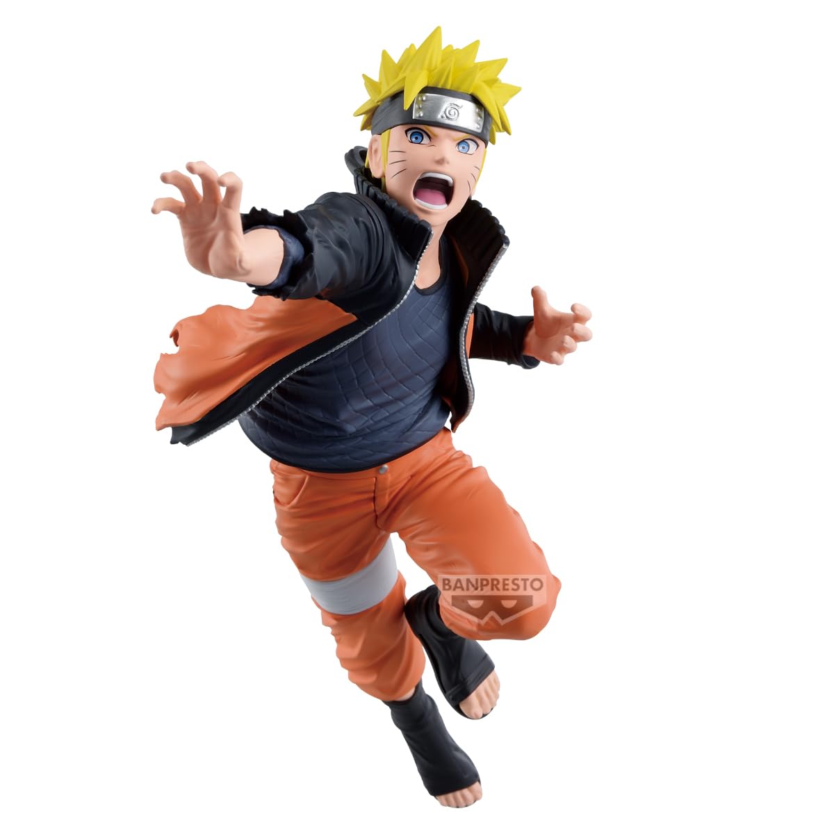 Banpresto Vibration Stars Naruto Uzumaki | Naruto Shippuden Figure | 14cm PVC Statue | Official Banpresto Collectible | Dynamic Action Pose | Non‑Articulated Display Model