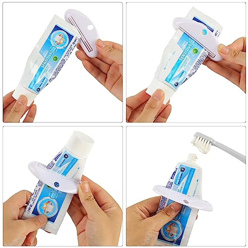 LOVEINUSA Toothpaste Tube Squeezer Dispenser- 4 Pack Random Colors - Thumbnail 7