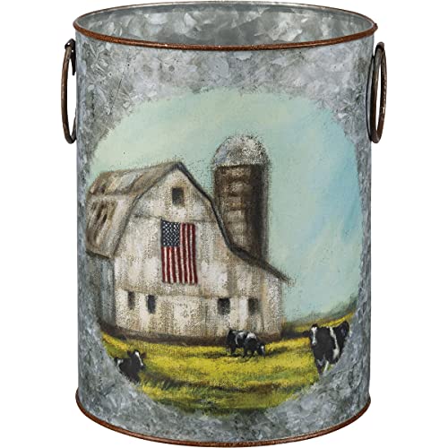 Primitives-by-Kathy-Farm-and-Flag-Home-Decor-Bucket-Set Primitives by Kathy Farm and Flag Home Decor Bucket Set