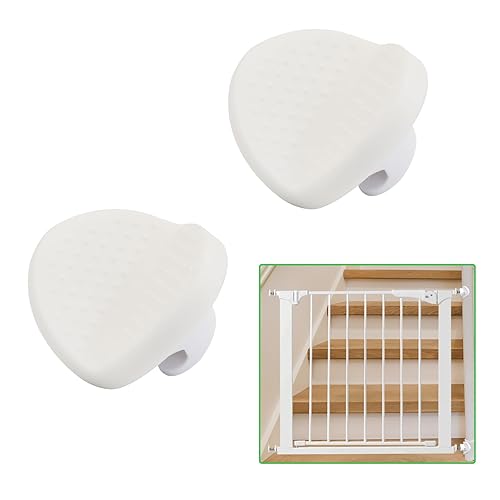 Adaptador de barandilla de puerta de bebé para puerta de presión, paquete de 2 puertas de bebé para escaleras con barandilla y pared, piezas de