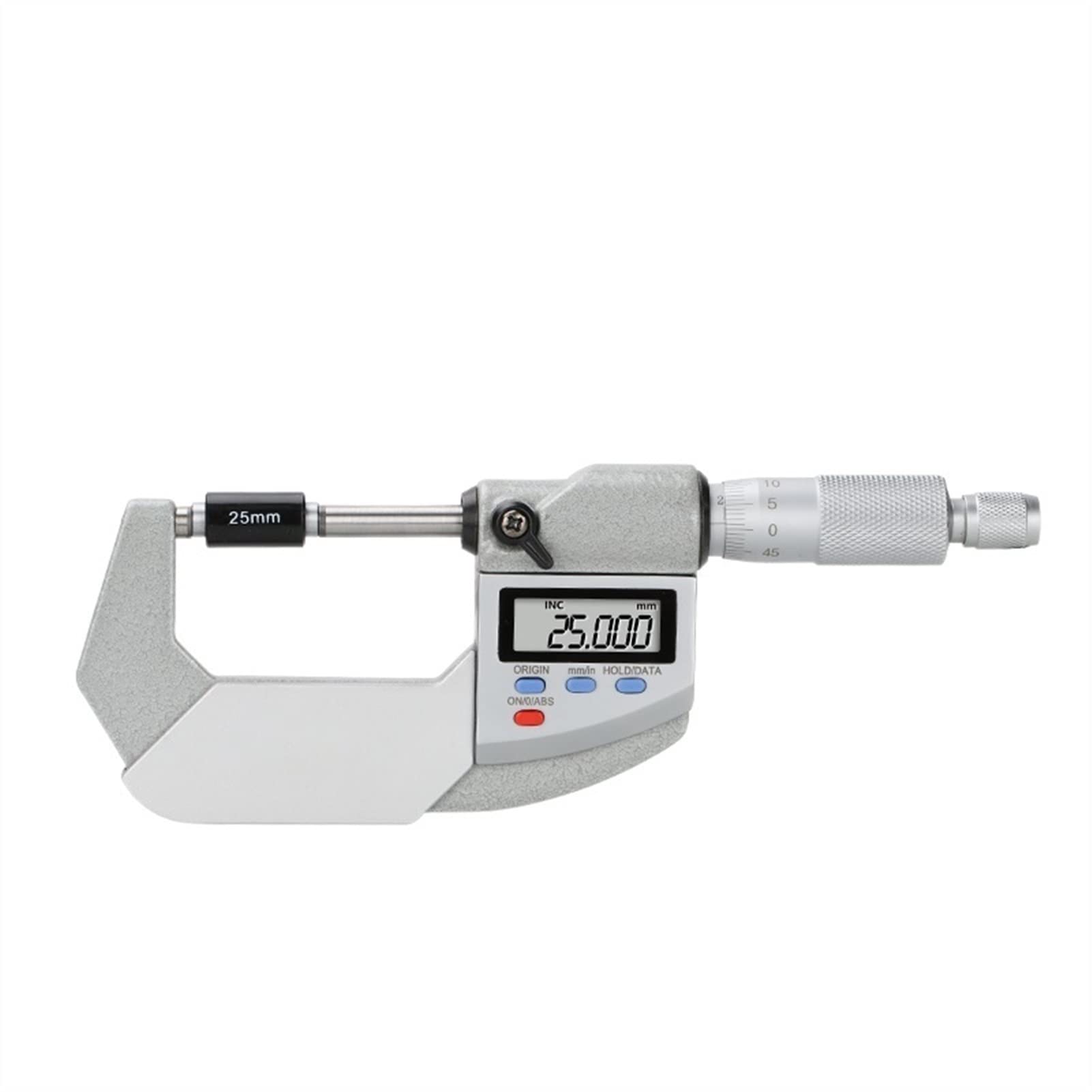 Micrómetro IP65 0.001mm fuera del micrómetro digital 0-25/50/75 100mm de agua a prueba aceite Medida electrónica Pinza calibrador,Alta precisión(25-50mm)