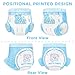 Littleforbig Adult Printed Diaper 10 Pieces - Potty Pants (Medium 28