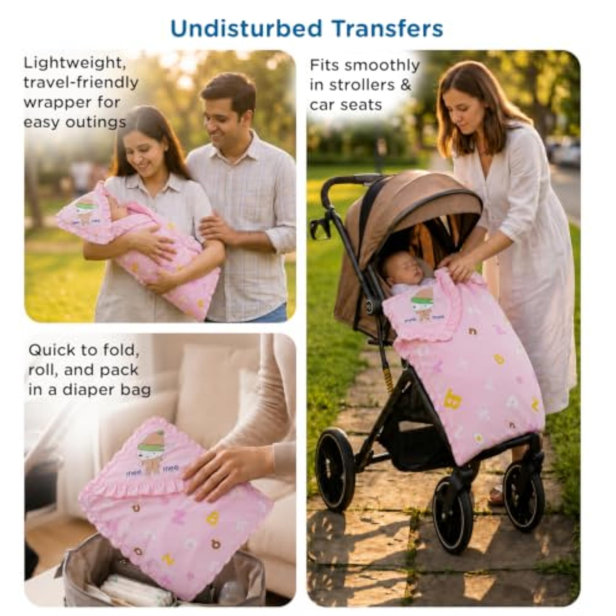 3-in-1 Baby Wrapper & Carry Nest for Newborns