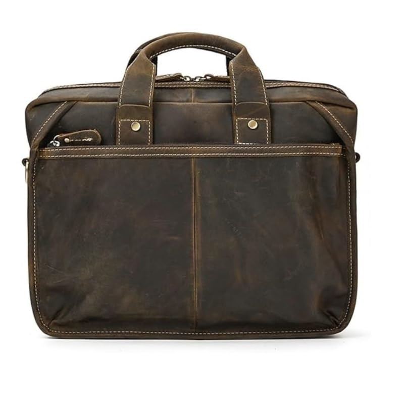 French Men's Briefcase Retro Commuter Handbag Business Shoulder Messenger Bag ffor Commuting Travel Business