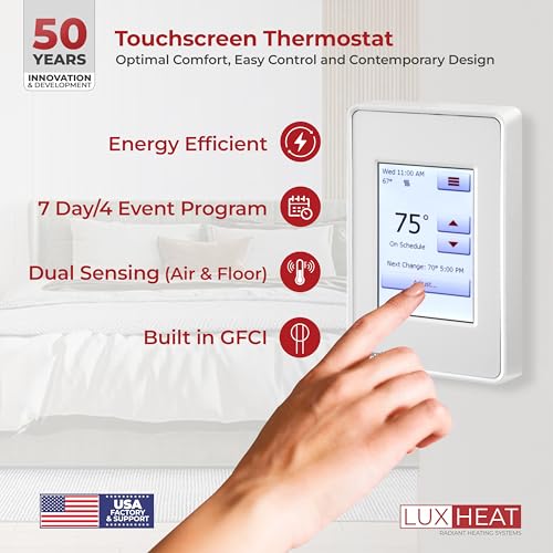Luxheat 50 Sqft Mat Kit (120V) Electric Radiant Floor Heating System For Under Tile thumb #4