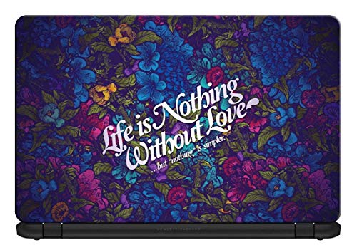 Image of Skin Poster Life is Nothing with Love Theme Vinyl Laptop 3M Skin Sticker Reusable Protector for 11.6 inch -15.6 inch Inch Acer Leonovo Sony Asus Toshiba Hp Samsung Dell