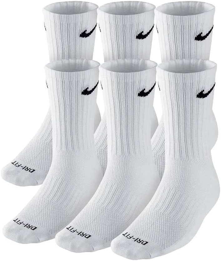Nike Dri-Fit Cushion Crew Training Socks White Adult 8-12 (2026)