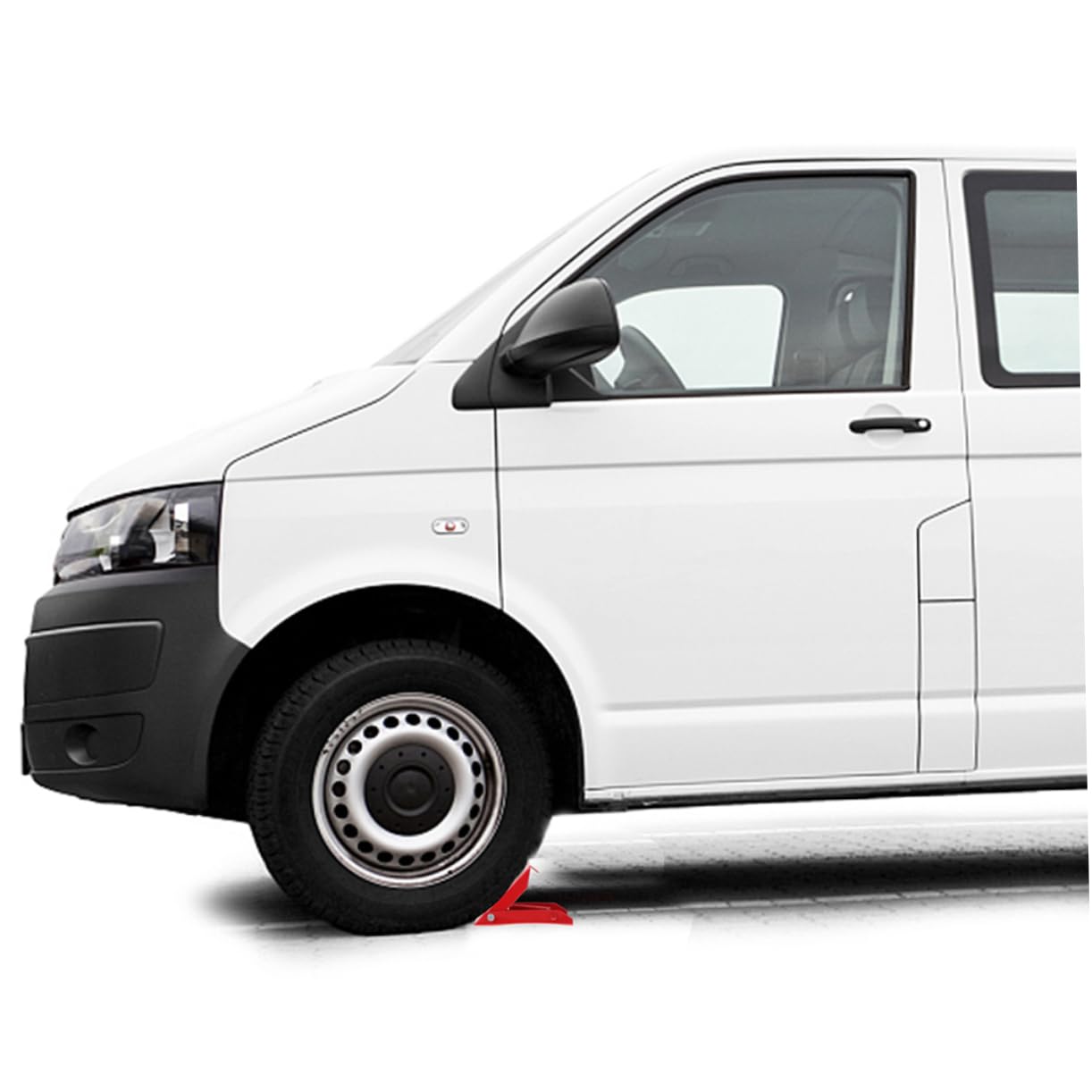 ULTECHNOVO Rote Metall Radkeile Leichtes Zubehör 2 Stück für Wohnmobile und Anhänger zur Effektiven Fahrzeugstabilisierung und Bewegungssicherung Beim Parken