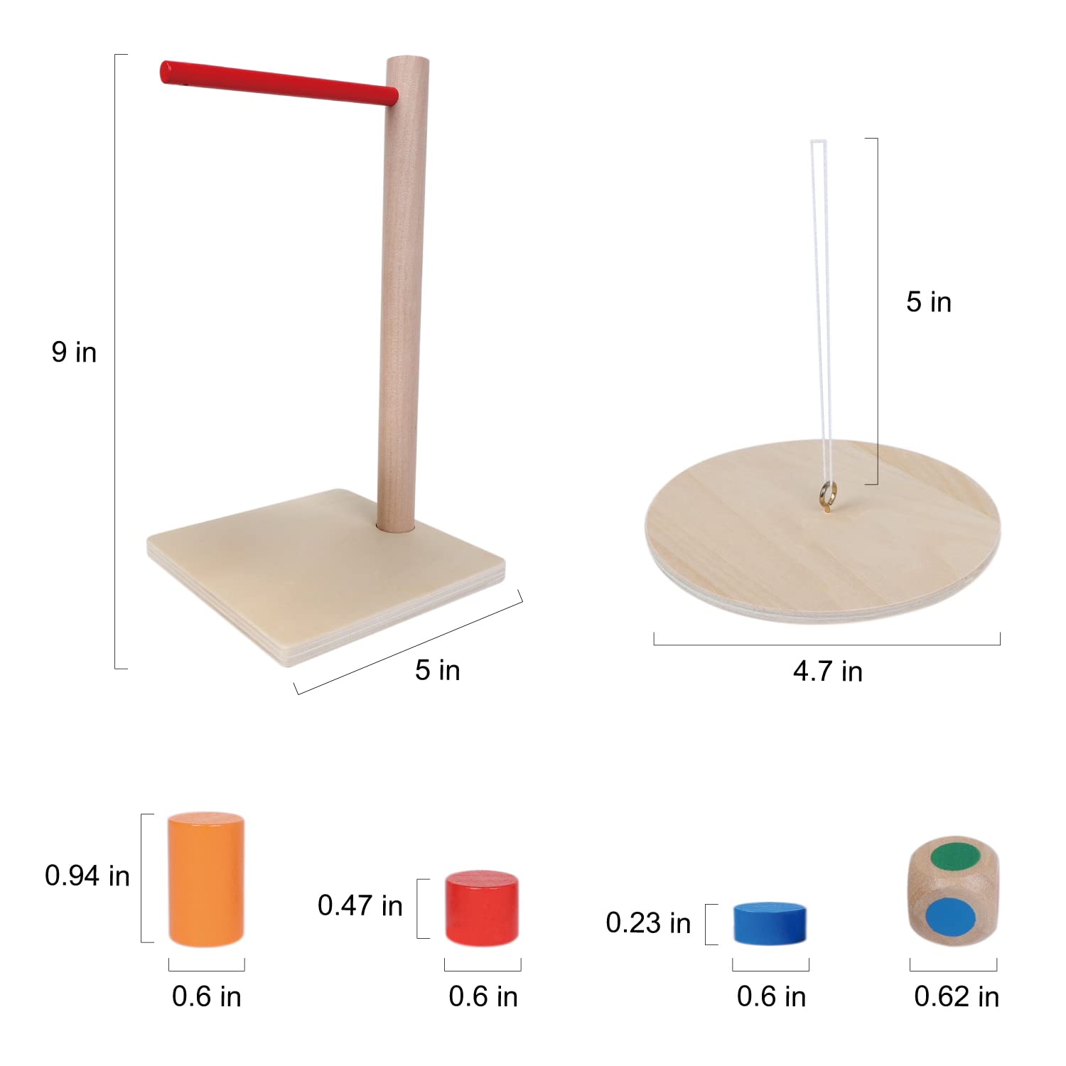 Wooden Balancing Pendulum Game - Image 2