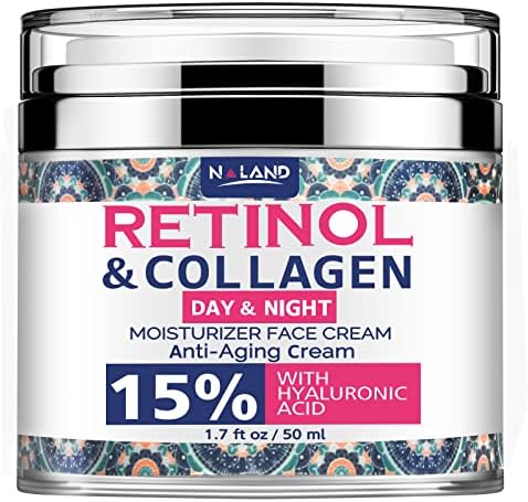 Retinol Cream for Face, Anti-Aging Facial Moisturizer with Hyaluronic Acid and Collagen, Retinol Moisturizer for Face and Neck, Wrinkle Cream for Women and Men, Day and Night Anti-Aging Moisturizing Cream – For All Skin Types