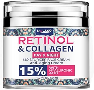 Retinol Cream for Face, Anti-Aging Facial Moisturizer with Hyaluronic Acid and Collagen, Retinol Moisturizer for Face and Neck, Wrinkle Cream for Women and Men, Day and Night Anti-Aging Moisturizing Cream – For All Skin Types