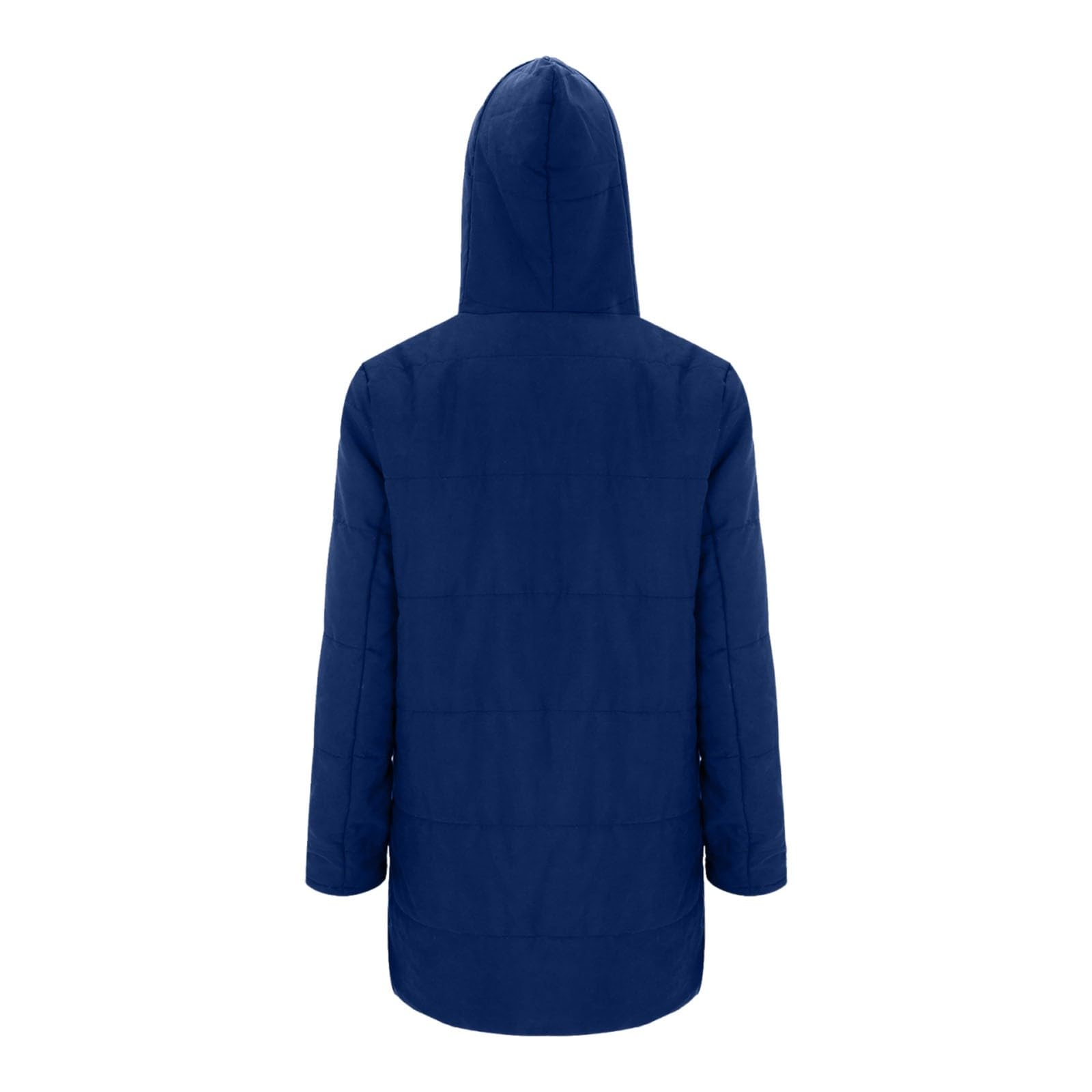 Cappotto trapuntato da donna invernale lungo – Piumino caldo trapuntato con cappuccio cappotto invernale antivento per esterni caldo parka invernale ispessire cappotto tampone a maniche lunghe piumino