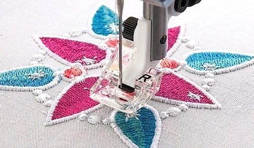 New Sewing Machine Generic Clear Embroidery Foot R, 4128498-01, Will fit Viking Model Groups 1, 7, 8, 9 as Below :