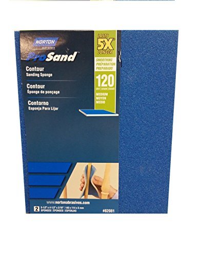 Set of 4 Norton 82081 5X 120 Grit Contour Sanding Pads