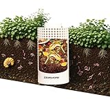 ZZOFSWORM Inground Kompostbehälter-Set, Wurmfarm, Recycling, Küche, Lebensmittelabfälle für Hochbeete, Outdoor, mit Löchern und Deckeln im Bett und Zuhause