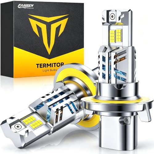 Image of Termitor 𝐍𝐞𝐰 𝐆𝐞𝐧 H13 /9008 Light Bulbs, 𝟏𝟑𝟎,𝟎𝟎𝟎𝐋𝐌 Ultra High Brightness, Anti-Flicker, 6500K Cool White,32 CSP Chips, IP68 Waterproof, 90000 Hrs Lifespan, Pack of 2