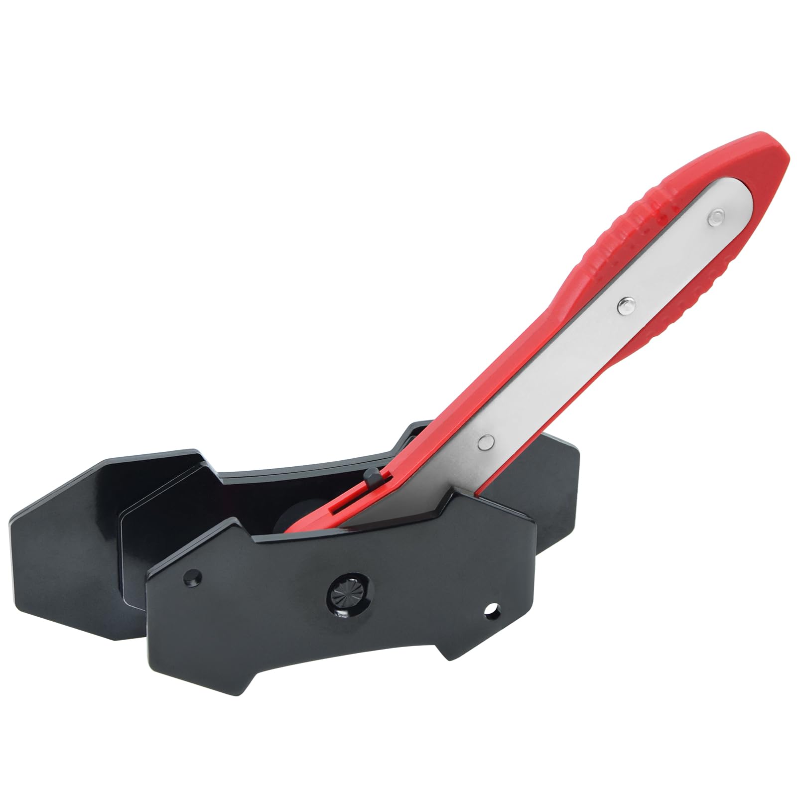 Prensa Pinza Freno Trinquete,360 ​​°Prensa De Pinza De Freno, Esparcidor PistóN Freno Trinquete,Herramienta Pinza Freno Trinquete,Llave para Compresor De PistóN De Freno (Rojo)