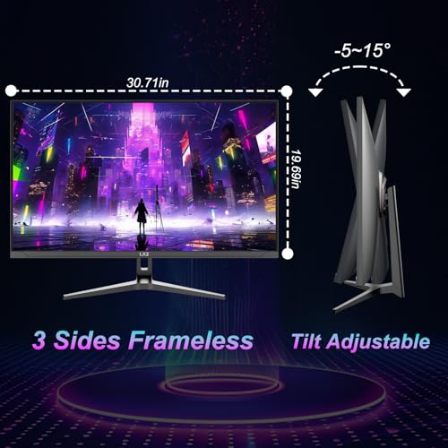 Image of LXZ 32 inch 4K Monitor UHD 3840 x 2160, VA Panel, AMD FreeSync Premium, 178 Viewing Angle, 100% sRGB, 3500:1 Contrast Ratio, Compatible with Wall mounting 75 x 75MM