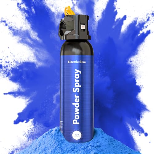 Blue Smoke Bomb Powder Cannon Gender Reveal Fire Extinguisher Biodegradable| Launches 25ft | 10 Second Spray | Holi Color Decorations for Photoshoots Festivals Celebrations | TUR Party Supplies