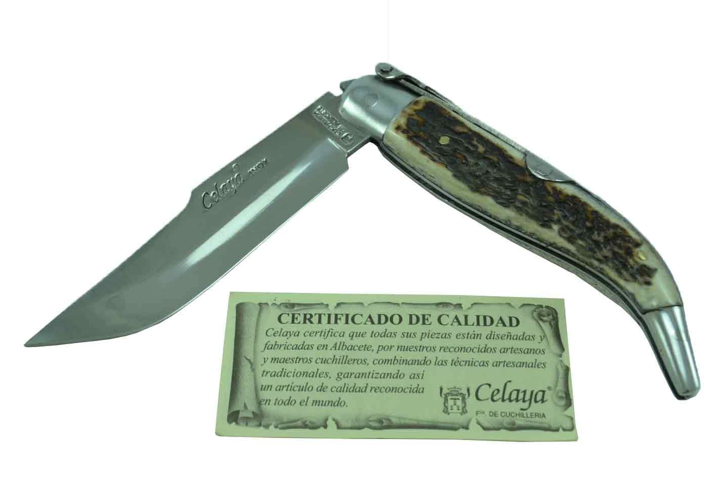 Couteau Celaya Classic Albacete Aluminium Cerf 8 cm