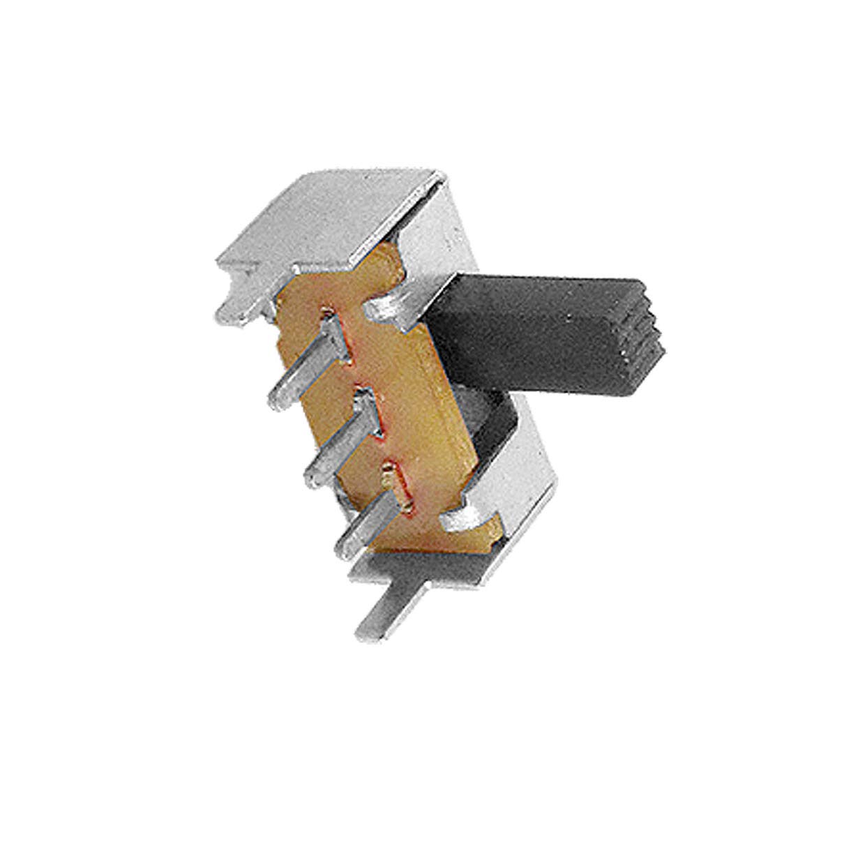 POWTAXBJGD 10 Pcs Networking Products On/On 2 Position 1P2T SPDT Mini Horizontal Slide Switch Switches 3 Terminals