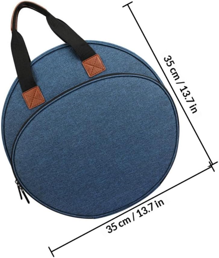 Adorainbow Embroidery Project Tote Bag and Kit Storage Pouch Blue Portable Embroidery Tool Carrier for Sewing Craft Supplies Multipurpose Organizer for Projects and Kits