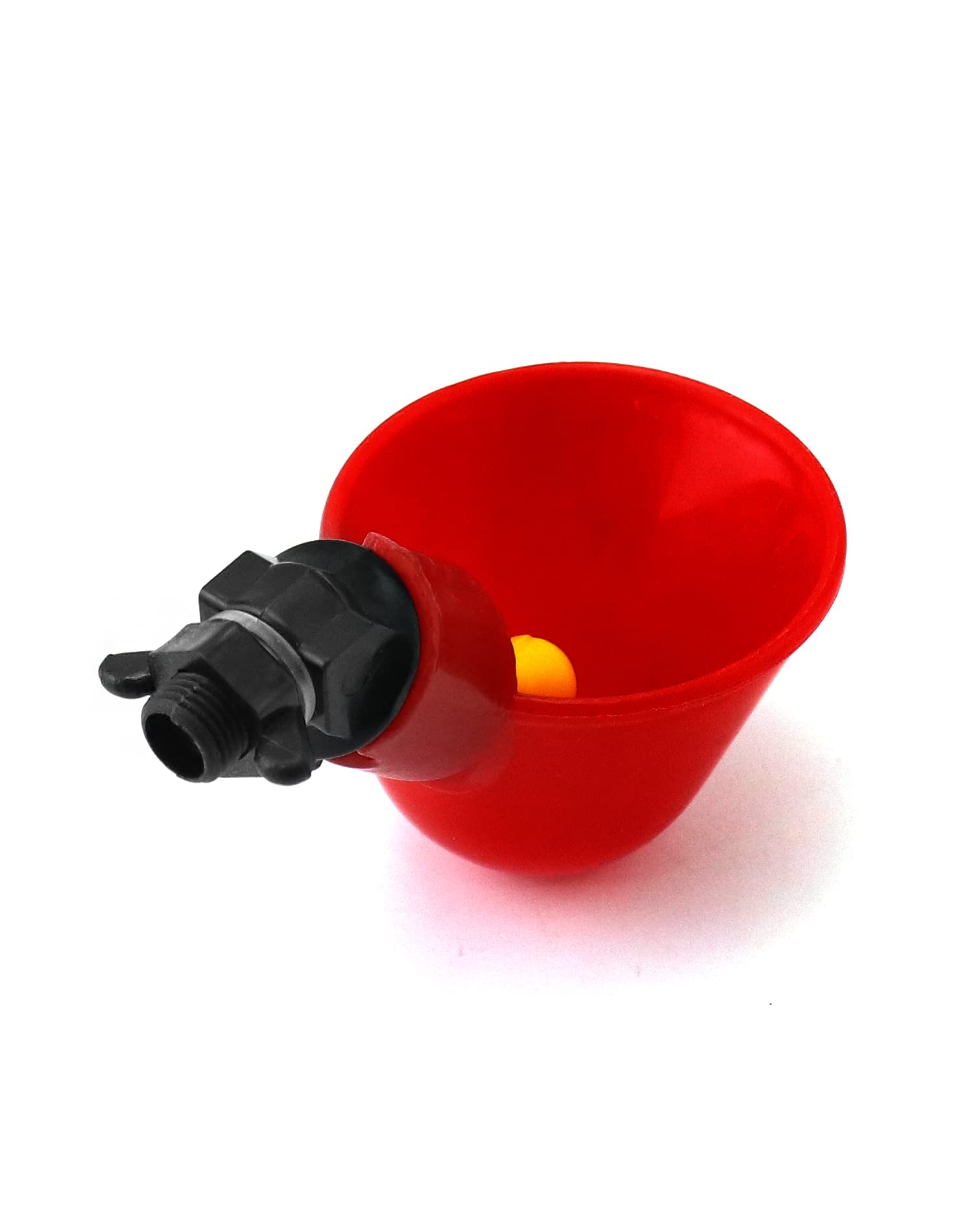 QWORK® 10 sztuk automatyczny poidła do drobiu plastikowy poidło do kurczaka, narzędzie do picia wody dla ptaków przepiórka gołąb kurczak kura (25mm, na wiadro)