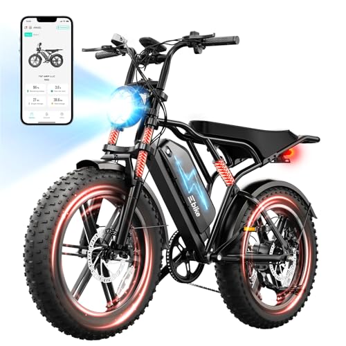 Image of TST Electric Bike for Adults 1500W Peak 20 inch Fat Tire All-Terrain E-Bike 60 /110 Miles Electric Dirt Bike - 48V 15 /25 AH Battery Tested to UL 2849 Powered Electric Bicycle