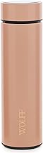 WOLFF - Garrafa Térmica de Aço Inox com Termômetro em Led 500ml Rosé - Conserva Bebidas Quentes e Frias