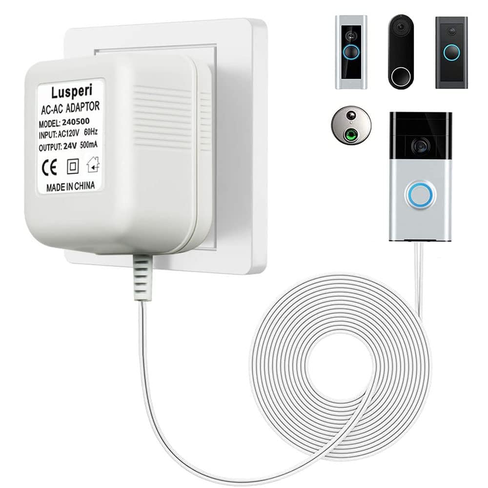 Doorbell Transformer 24V 500MA Doorbell Power Adapter Compatible with