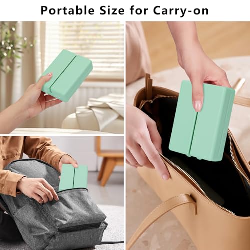 Image of FYY Travel Pill Organizer, Large Pill Box Medicine Case-2pcs Green