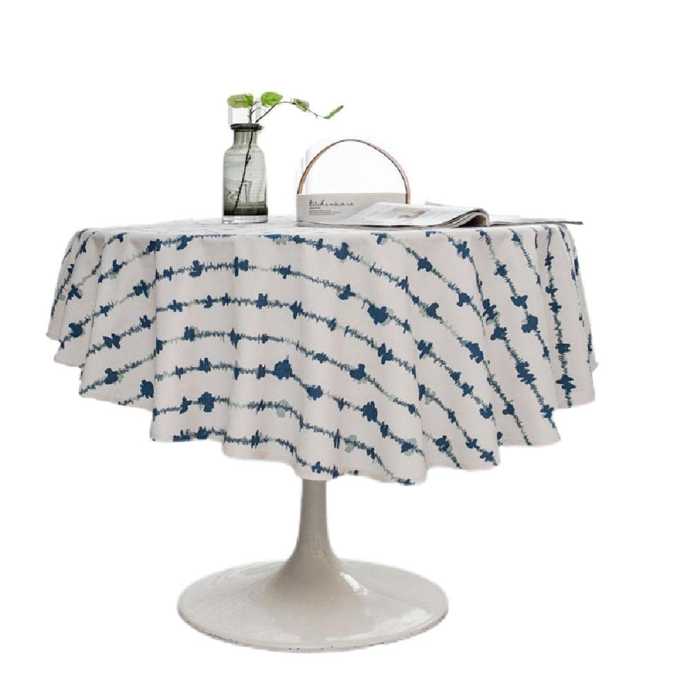 Nappe ronde lin et coton Labstandard textile de table supérieur 150 cm