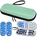 Fefod Estuche Insulina Bolsa, Nevera Insulina de Viaje con 2 Bolsas de Hielo Refrigerado TSA, Portátil Estuche Medicamentos para Diabetes con Mosquetón para Viajes Largos y Diarios (Verde)