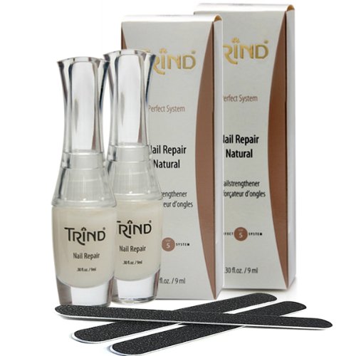 TRIND Nail Repair Natural Original Gloss Kit with GETI BEAUTY Nail File