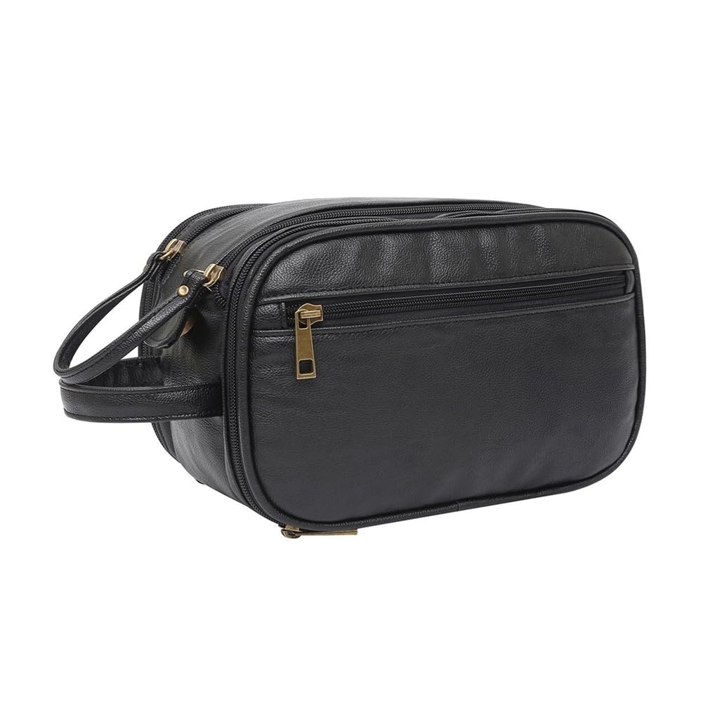 CTRLZS Multi Pockets Toiletry Bag for Women Men Travel Makeup Bag Waterproof Hanging Bag Cosmetic Makeup Organizer Bag Black
