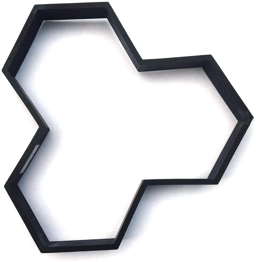 Cased Form Plaster Form Plastic Floor Tile Cement Concrete Form Garden Paving Stone Path Maker, Perfect for DIY Paving Path Shape