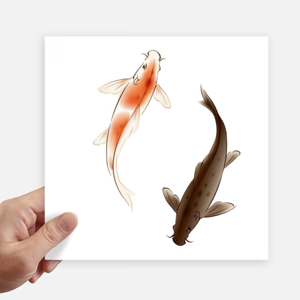 Sticker Poisson Traditionnel Chinois Chanceux de 20cm pour Customiser un PC Portable Unique
