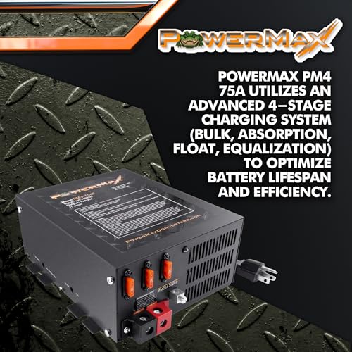 Image of PowerMax PM4-75A 75A Deck Mount RV Converter Charger Lithium