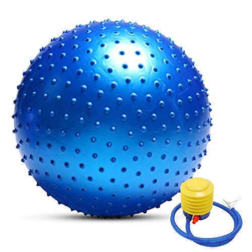 TOMSHOO Anti-Burst Yoga Ball Thickened Stability Balance Ball Pilates Physical Fitness Exercise Ball