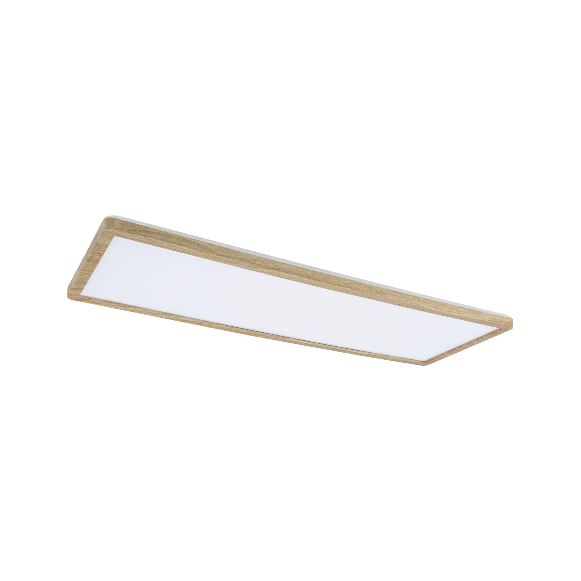 Paulmann 71031 LED Panel Atria Shine Deckenleuchte mit Backlight eckig IP44 22W 2300lm 580x200mm Holzoptik Kunststoff 3000K - Warmweiß Badleuchte