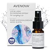 Avenova Eyelid and Lash Cleanser for Soothing and Effective Relief from Irritation, Dry Eyes, Styes and Blepharitis. Pure and Gentle Hypochlorous Acid Spray, 20mL (0.68 oz)