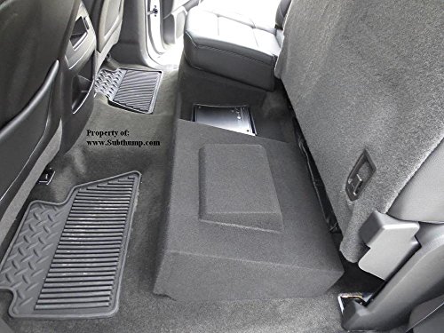 2014-2018 Silverado/Sierra Crew Cab Dual 10 Downfire With Amp Space Sub Box Black #TOP2