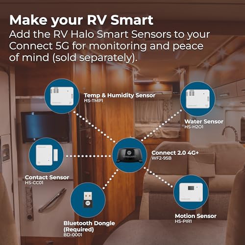 Image of Winegard Connect 2.0 4G+ WF2-95B - Outdoor 4G LTE Router, Wi-Fi Booster & HDTV /AM-FM Antenna, Long-Range Wi-Fi