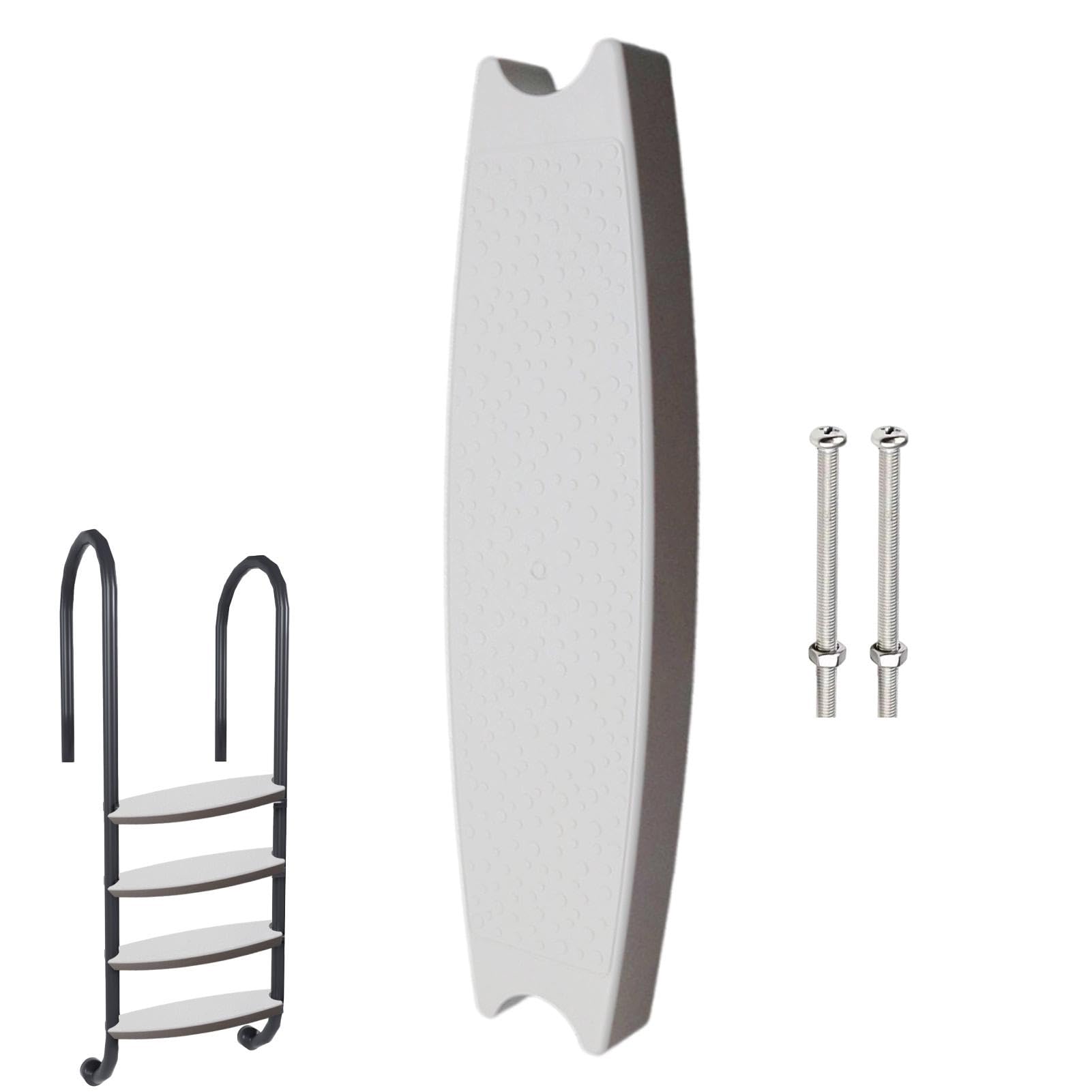 Pool Ladder Steps, Replacement for Pool Ladder Steps, Non-Slip Swimming Pool Steps, Ladder, Rungs, Steps, Secure Screws, Ladder Rung Step, Waterproof, Stable Pool Ladders and Steps