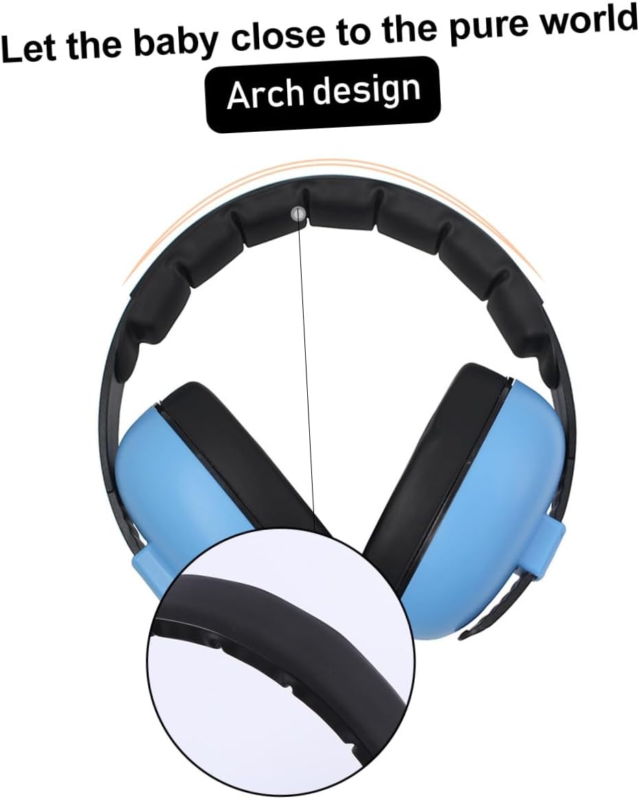 Noise Reduction Earmuffs for and Comfortable Adjustable Hearing Protection Ear Muffs Soft Over-Ear Sound Blocking for Sleep and Play Random Color Random Color