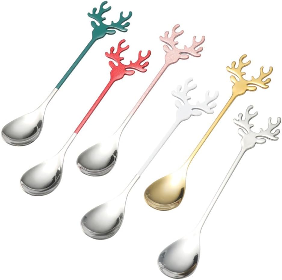 コーヒースプーン クリエイティブデザートコーヒースプーン ラテコーヒー、エスプレッソ用(カラー4)