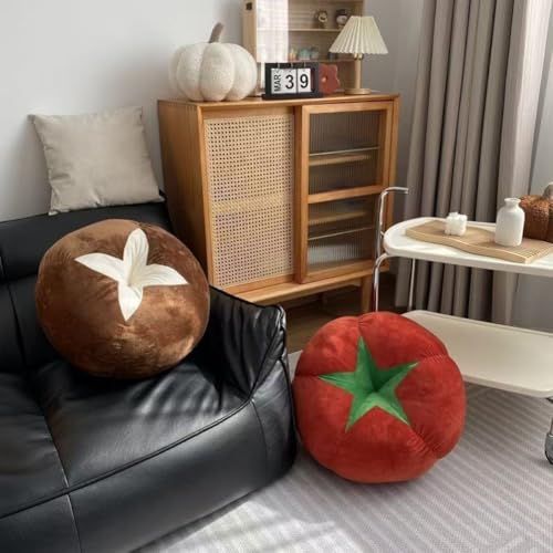 Coussin canapé lit Dianzan en forme de tomate peluche douce décorative - 3