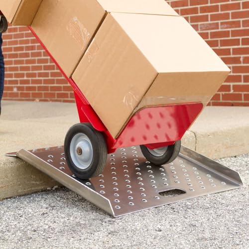 Curb Ramp, Aluminum, 750 lb, for Hand Trucks, 27" x 27", Guardian
