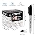 Chisel Tip Black Permanent Marker Pens - Permanent Markers Bulk of 90 Pack Waterproof,Fade-resistant,Quick Drying Black Markers Permanent Work On Wood, Metal, Stone, Glass For Office School Home